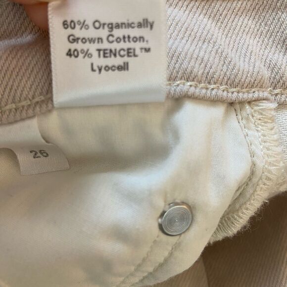 Reformation Cynthia Tonal Reworked High Rise Straight Jeans Clay Wash Size 26 - Picture 7 of 13